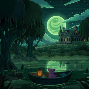 Cypress Manor Purrple Cat