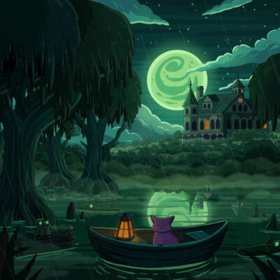 Cypress Manor Purrple Cat