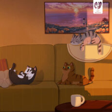 Afternoon with my cats Aisake Aisake